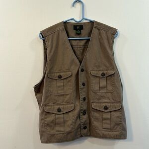Clubroom XL 100% cotton vest in dark tan, Like new